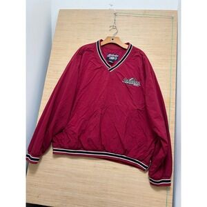 Alabama Football Pullover Windbreaker XL Captivating‎ Apparel Maroon V-Neck